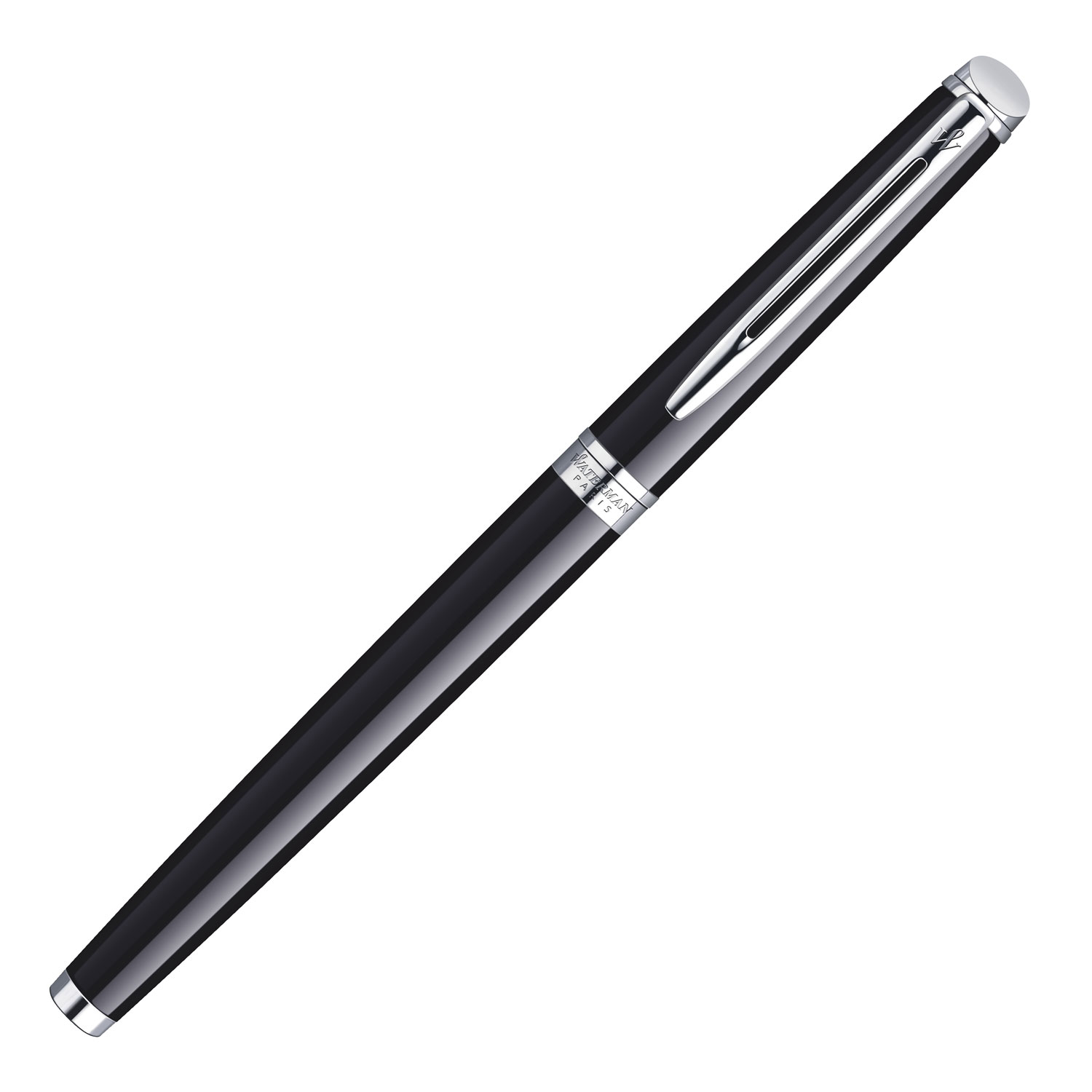 Waterman Hemisphere Black Lacquer Chrome Trim Fountain Pen - LIFE